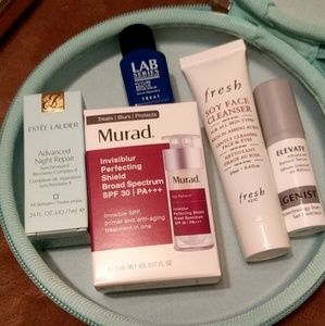 Sephora Pay Smarts Mint Hard case w/SAMPLES